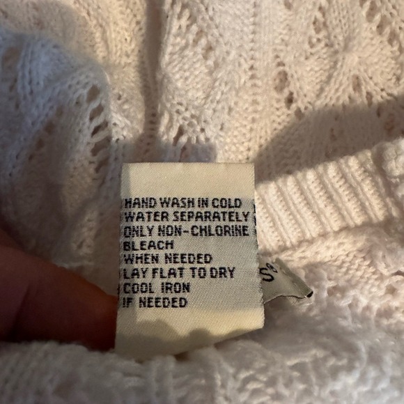 Womens Open Knit Sweater Dress XL Fairy Coquette Festival Coastal Euro Summer - Picture 5 of 6